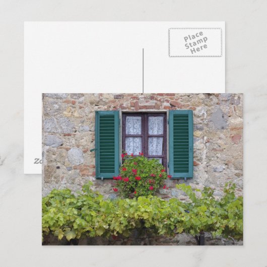 Vloeiend vak in venster briefkaart (Voorkant / Achterkant)