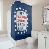 Vloeiend varen vanaf hier douchegordijn (In situ)