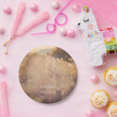 Vloeiend veld Rustisch land Weddenschap Papieren Bordje (Feest)