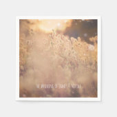 Vloeiend veld Rustisch land Weddenschap Servetten (Voorkant)