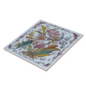 Vloeiend Victoriaans Transferware Floral Tile c188 Tegeltje (Zijkant)