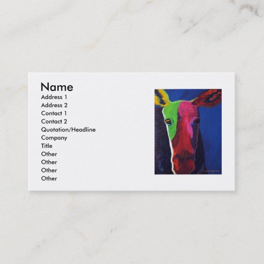 vloeiend visitekaartje (Voorkant)