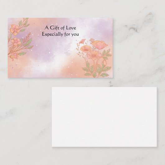 Vloeiend Visitekaartje met ventilatorventilator (Voorkant / Achterkant)