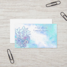 Vloeiend Visitekaartje met ventilatorventilator