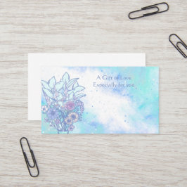 Vloeiend Visitekaartje met ventilatorventilator