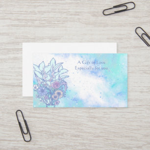 Vloeiend Visitekaartje met ventilatorventilator