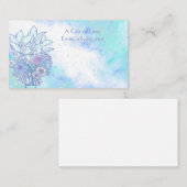 Vloeiend Visitekaartje met ventilatorventilator (Voorkant / Achterkant)