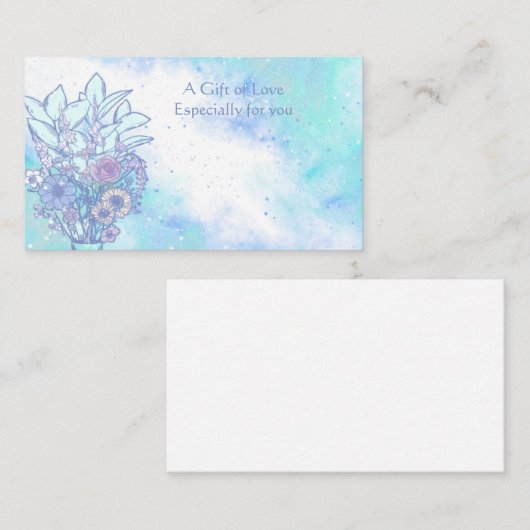 Vloeiend Visitekaartje met ventilatorventilator (Voorkant / Achterkant)