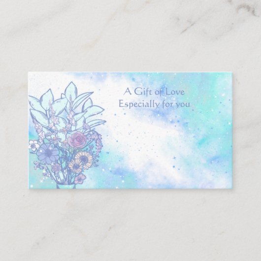 Vloeiend Visitekaartje met ventilatorventilator (Voorkant)