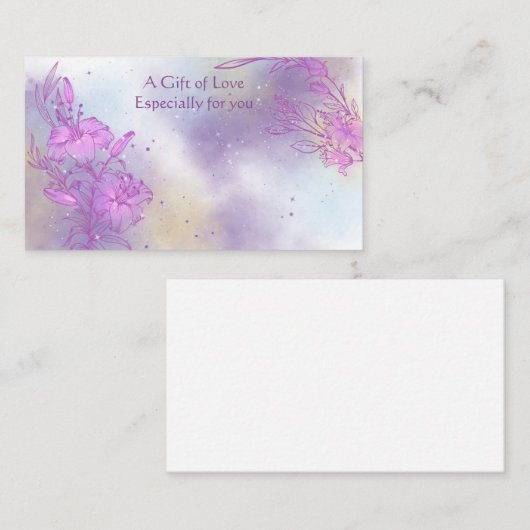 Vloeiend Visitekaartje met ventilatorventilator (Voorkant / Achterkant)