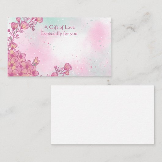 Vloeiend Visitekaartje met ventilatorventilator (Voorkant / Achterkant)