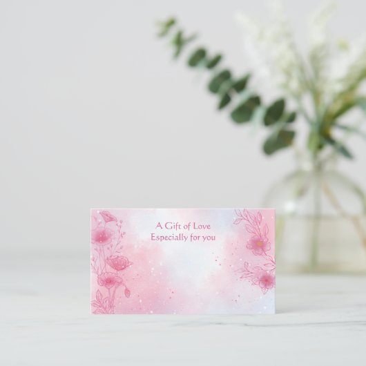 Vloeiend Visitekaartje met ventilatorventilator (Staand voorkant)