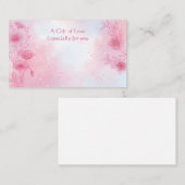 Vloeiend Visitekaartje met ventilatorventilator (Voorkant / Achterkant)