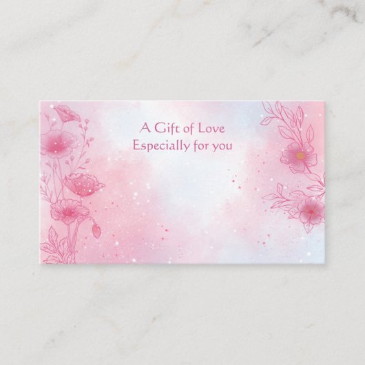 Vloeiend Visitekaartje met ventilatorventilator (Voorkant)