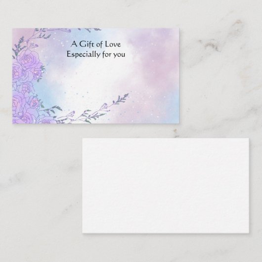 Vloeiend Visitekaartje met ventilatorventilator (Voorkant / Achterkant)