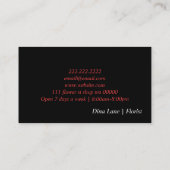 Vloeiend Visitekaartje voor aflevering via de Vloe (Achterkant)