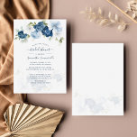 Vloeiend Vrijgezellenfeest van Floral Dusty Blue W Kaart<br><div class="desc">Floral Dusty Blue Waterverf Flowers Bridal Shower Invitation. U kunt deze bruidsdoucheuitnodiging aanpassen door hierboven op de knop 'Personaliseren' te klikken. De kaart is voorzien van een moderne elegante eucalyptusbladgroen, stoffige blauwe en witte bloemen, met een script en een moderne lay-out. TIP: Geweldig om opnieuw te gebruiken voor verrassende feestjes,...</div>