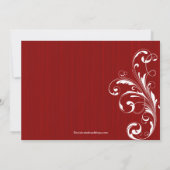 Vloeiend Vrijgezellenfeest van vlinder Noite Red Kaart (Achterkant)