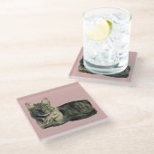 Vloeiend Waterverf schilderen Glazen Onderzetter (Schuin)