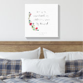 Vloeiend weddenschap, liefdescitaat canvas afdruk (Insitu (Slaapkamer))