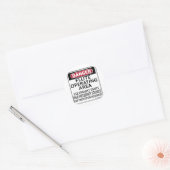 Vloeiend werkgebied ronde sticker (Envelop)