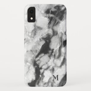 Vloeiend wit en donkergrijze marmer Case-Mate iPhone case