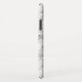 Vloeiend wit en donkergrijze marmer Case-Mate iPhone case (Achterkant/rechts)