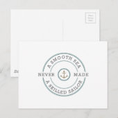 Vloeiend Zee maakt nooit gesmoord sporter Briefkaart (Voorkant / Achterkant)
