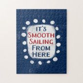 Vloeiend zeilen vanaf hier puzzel legpuzzel (Verticaal)