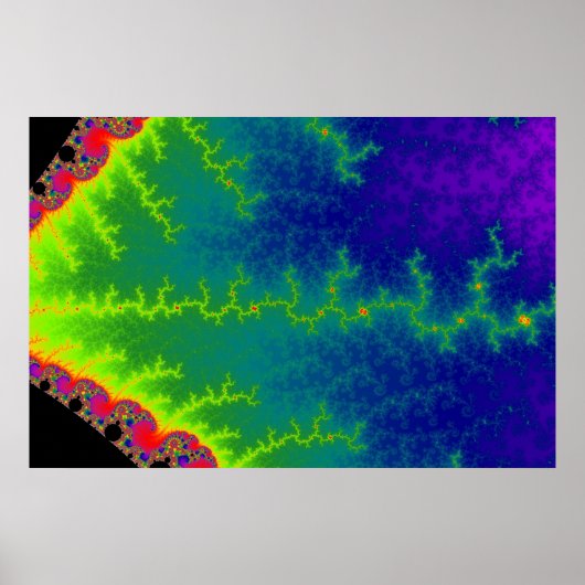 Vloeiend Zigzag-Poster Poster (Voorkant)