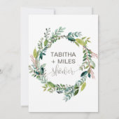 Vloeiend zijn en haar douche kaart (Achterkant)