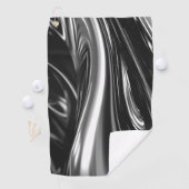 Vloeiend zilvermetaal golfhanddoek (Insitu)
