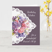 Vloeiendagse Kaart van Bouquet-pastoor (Gele Bloem)