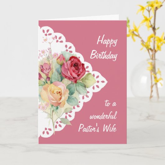 Vloeiendagse Kaart van Bouquet-pastoor (Gele Bloem)