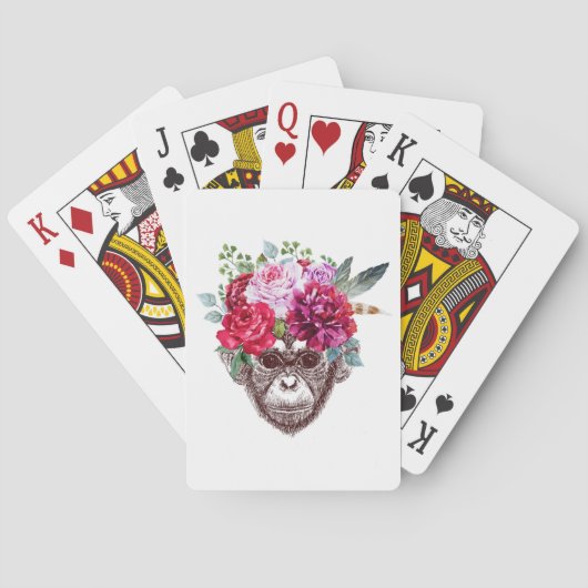 Vloeiende aap pokerkaarten (Achterkant)