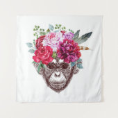 Vloeiende aap wandkleed (Voorkant)