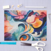 vloeiende Abstracte alcoholinkt Tissuepapier (Craft)