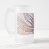 Vloeiende abstracte fractale kunst matglas bierpul (Links)