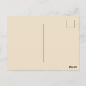 Vloeiende abstracte goud-navy strand briefkaart (Achterkant)