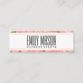 Vloeiende achtergrond mini visitekaartje (Voorkant)