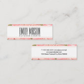 Vloeiende achtergrond mini visitekaartje (Voorkant / Achterkant)