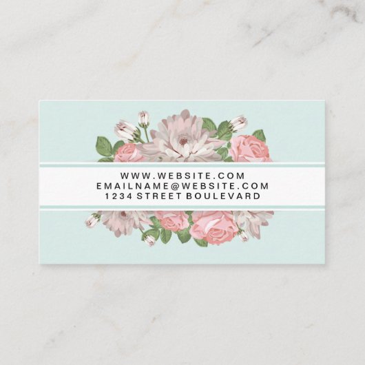 Vloeiende achtergrond visitekaartje (Achterkant)