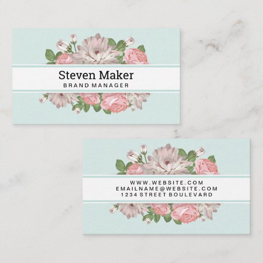 Vloeiende achtergrond visitekaartje (Voorkant / Achterkant)