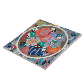 Vloeiende Art Deco Tegeltje (Zijkant)