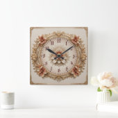 Vloeiende Art Deco Vierkante Klok (Huis)