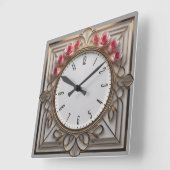 Vloeiende Art Deco Vierkante Klok (Hoek)