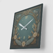 Vloeiende Art Deco Vierkante Klok (Hoek)
