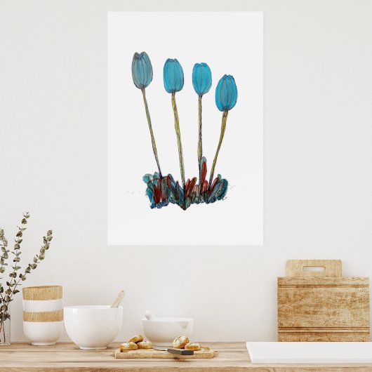 Vloeiende Art Print (Keuken)