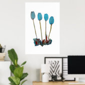 Vloeiende Art Print (Thuiskantoor)