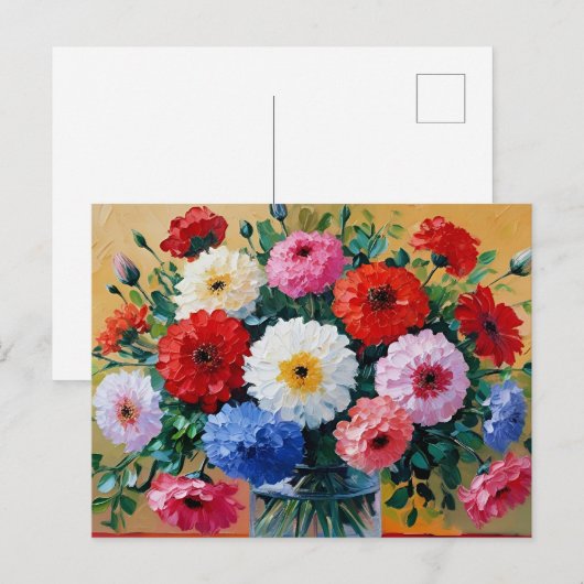 Vloeiende Art Print Briefkaart (Voorkant / Achterkant)